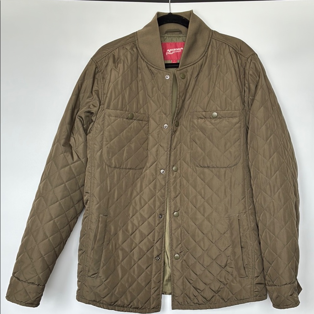 Arizona Jeans Olive Green Quilted Jacket